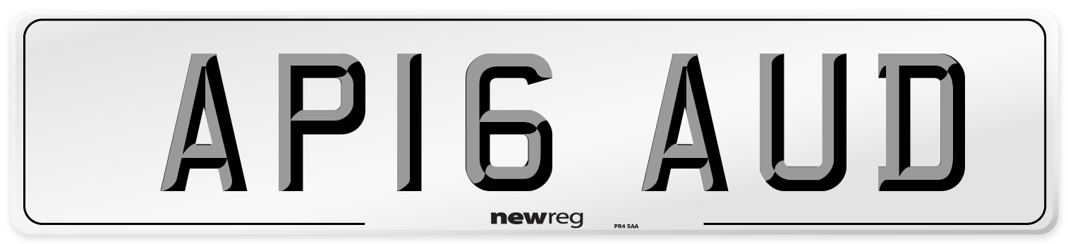 AP16 AUD Number Plate from New Reg